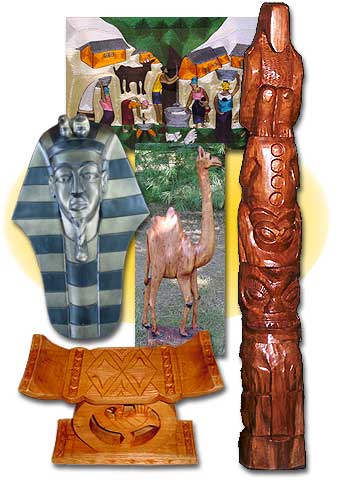 African art, wall tapestry, mahogany furniture, African clothing, wedding brooms, honeymoon vacations, shea butter, African tours and safaris.